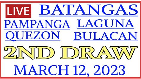 STL Batangas Results March 2023 .